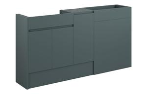 Clarence 1536mm Standard Basin  WC & 1 Door Unit Pack - Matt Green Camo (Oak Cab)